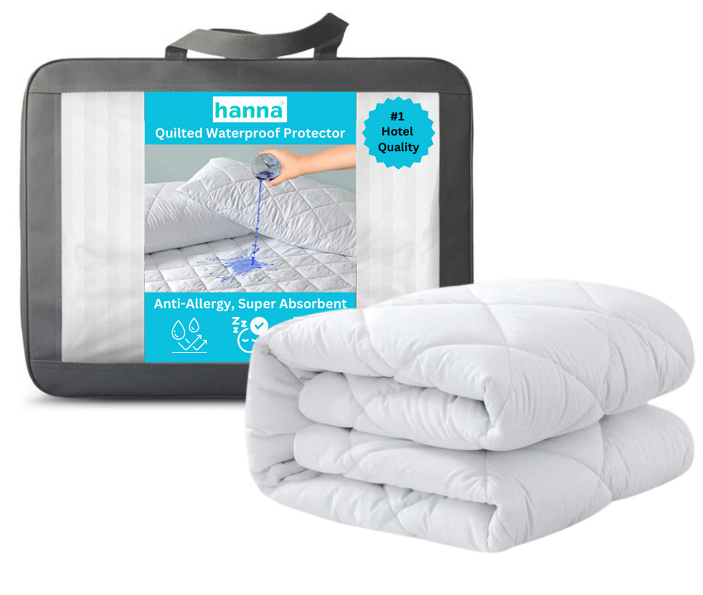 Hanna 100% Waterproof Mattress and Bed Bug Protector