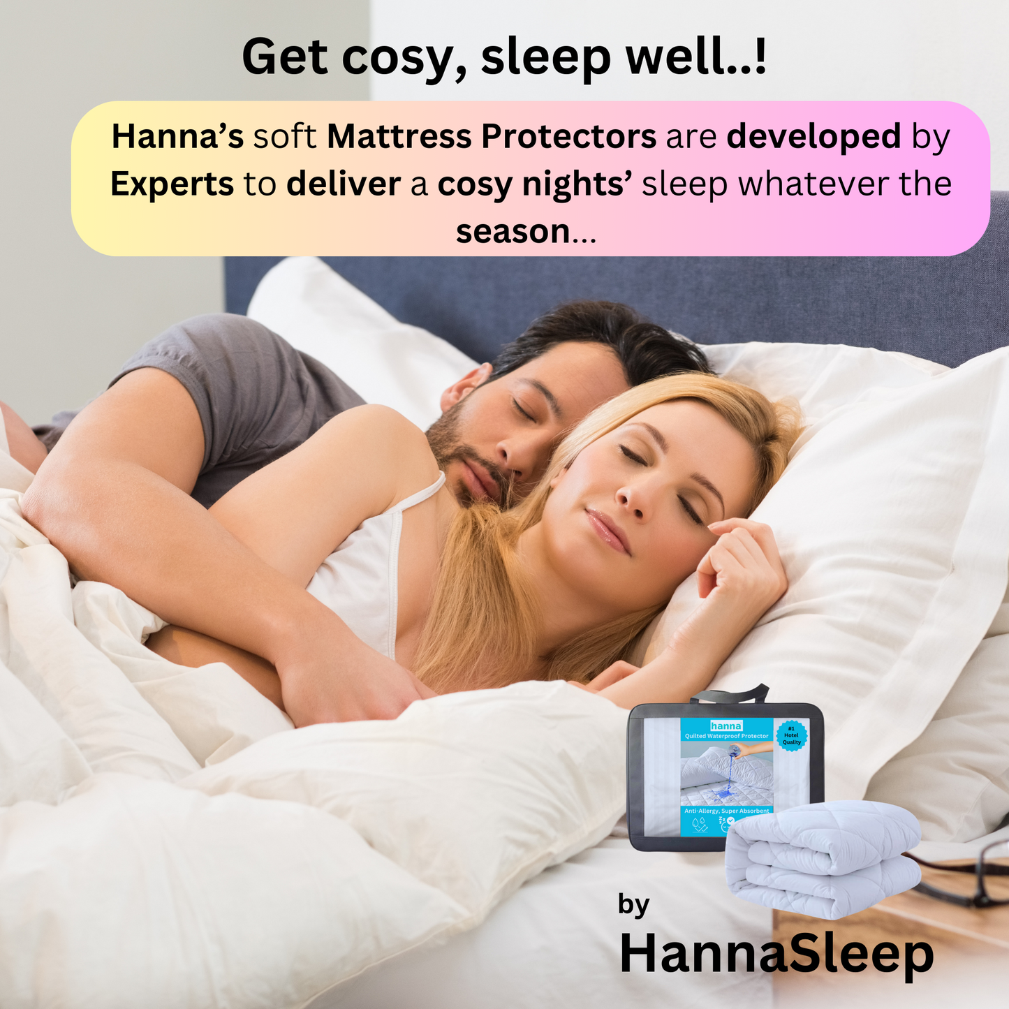 Hanna 100% Waterproof Terry Towelling Cotton Mattress Protector