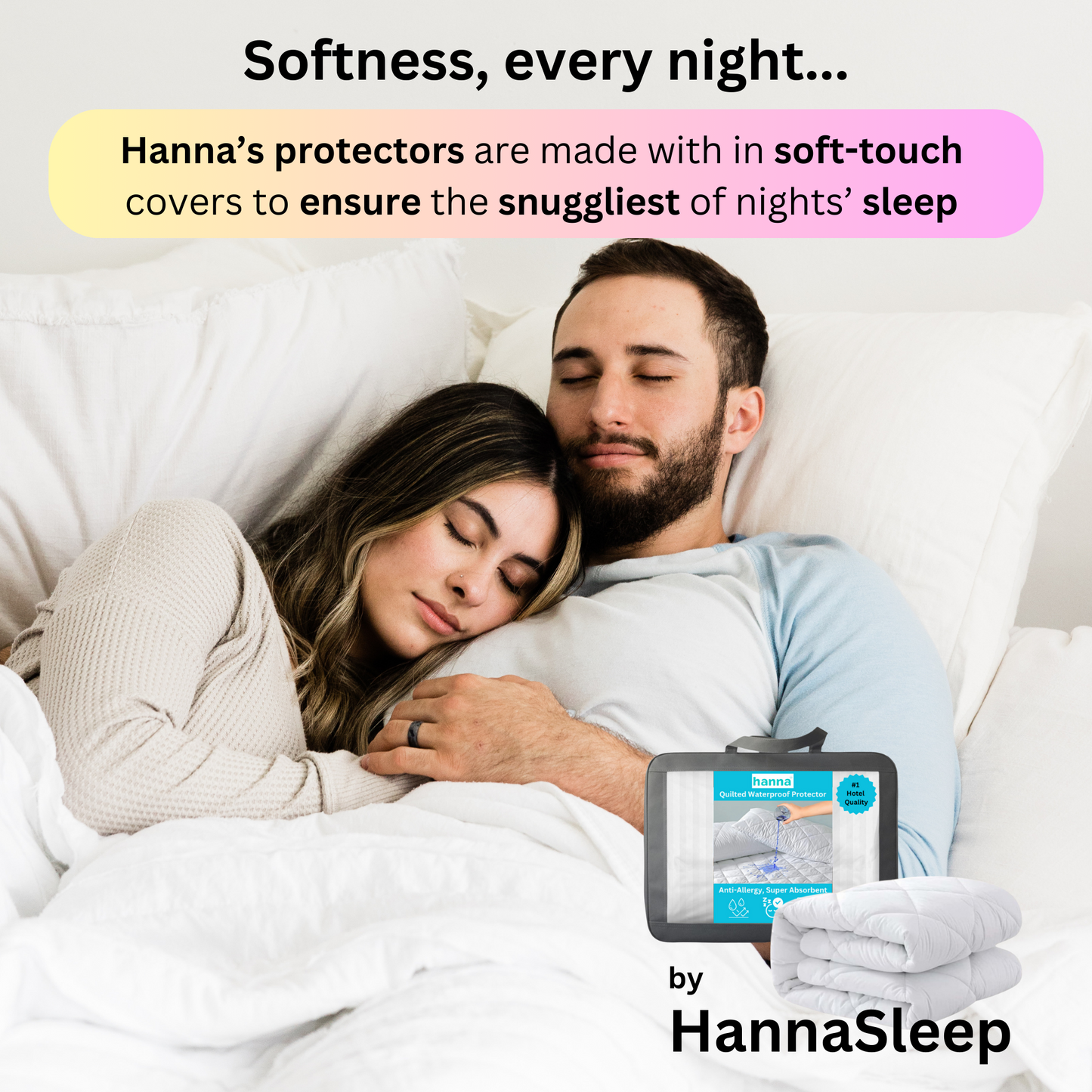 Hanna 100% Waterproof Terry Towelling Cotton Mattress Protector