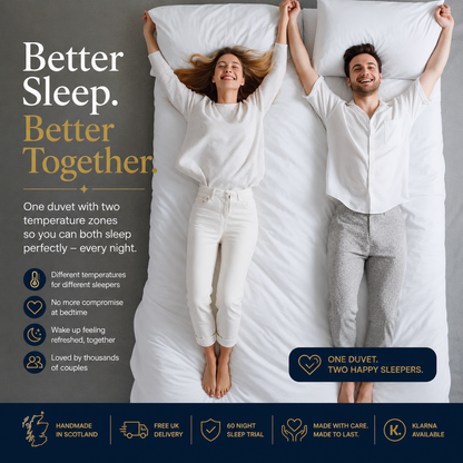 Partner Duvet for Couples - One Duvet. Two Togs. Zero Arguments.